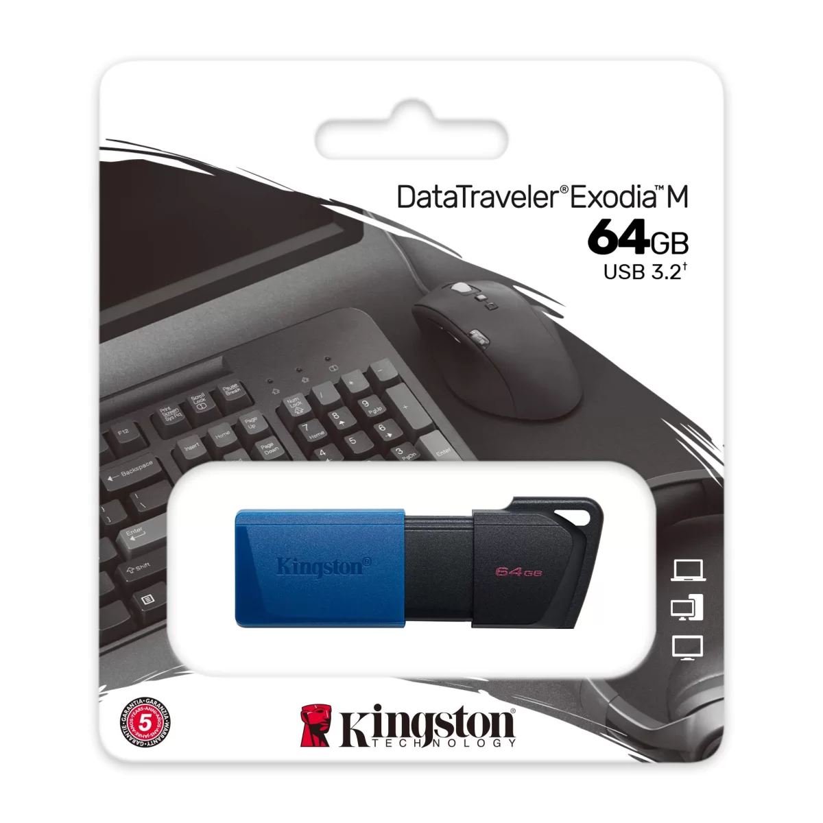64GB USB3.2 DTXM/64GB EXODİA M KINGSTON