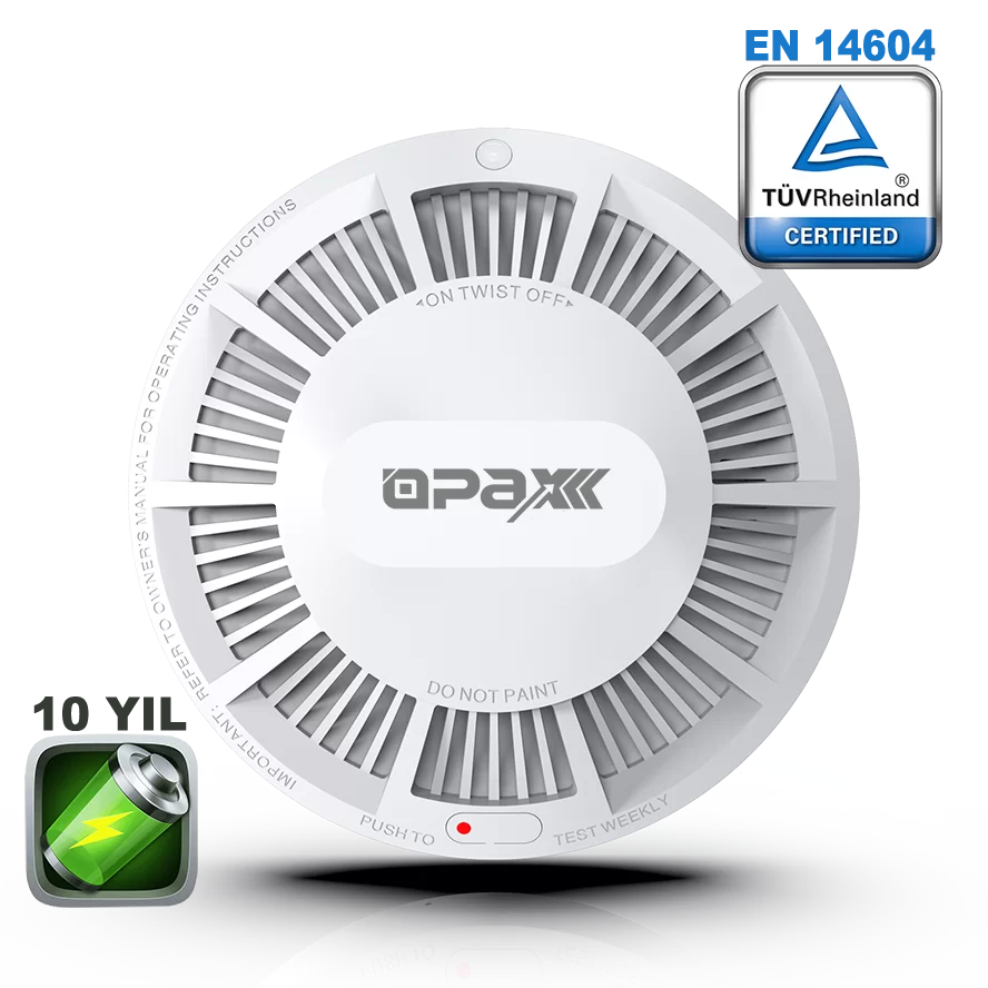 OPAX HY-SSA01 PHOTOELECTRİC KOMBİNE KABLOSUZ DUMAN & ISI DEDEKTÖRÜ VE ALARMI