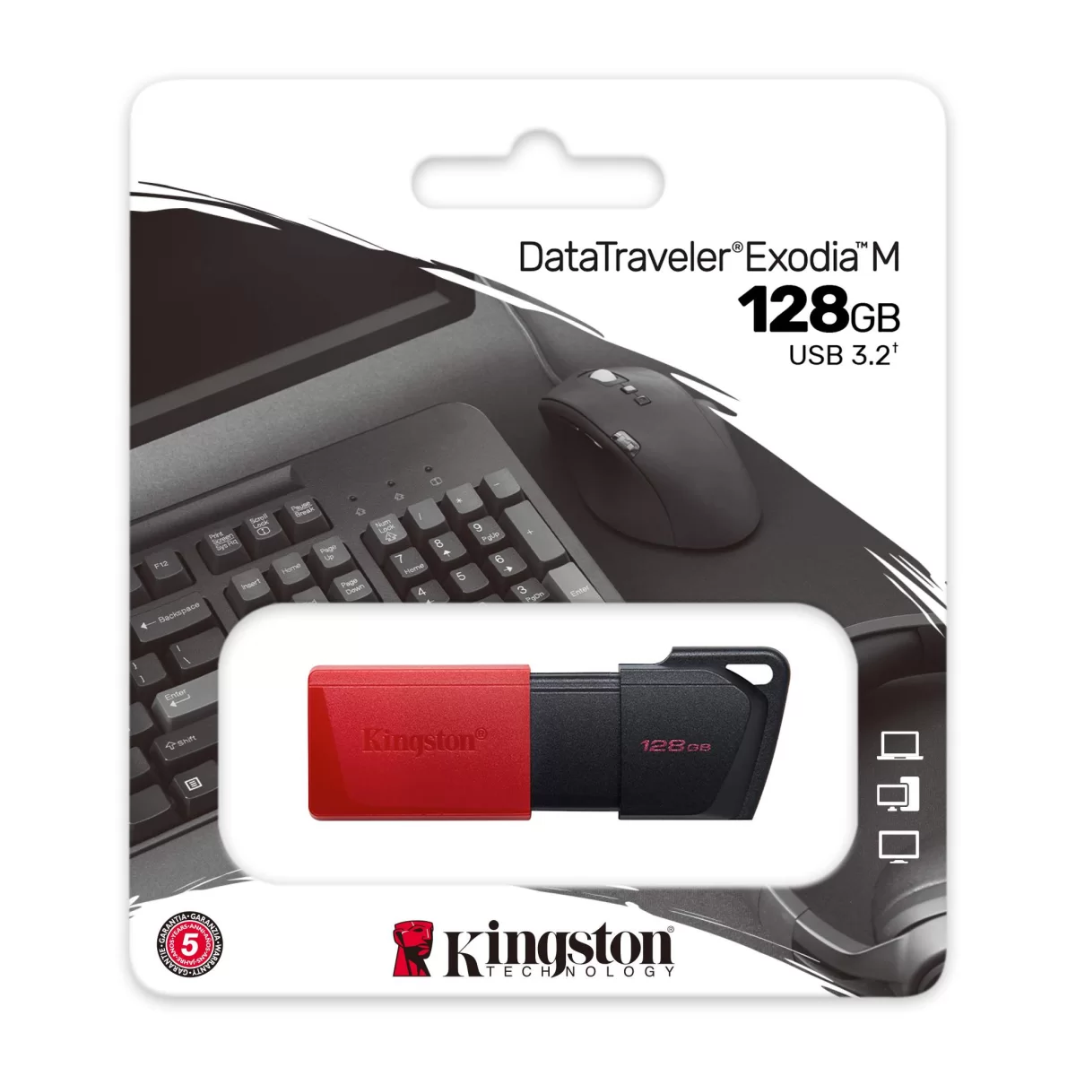 128GB USB3.2 DTXM/128GB EXODİA M KINGSTON